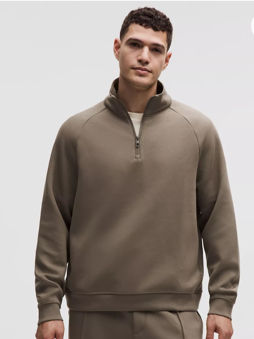 Smooth Spacer Quarter Zip - Nomad